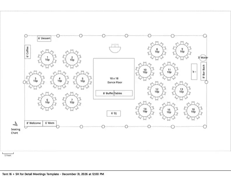 TCAA Tent Reception Template